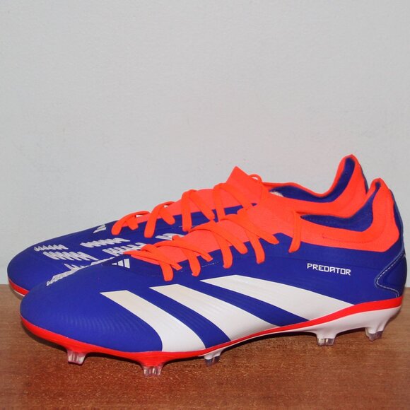 Adidas Predator 24 Pro FG Soccer Cleats Mens 7.5 Blue Solar Red White main image 5